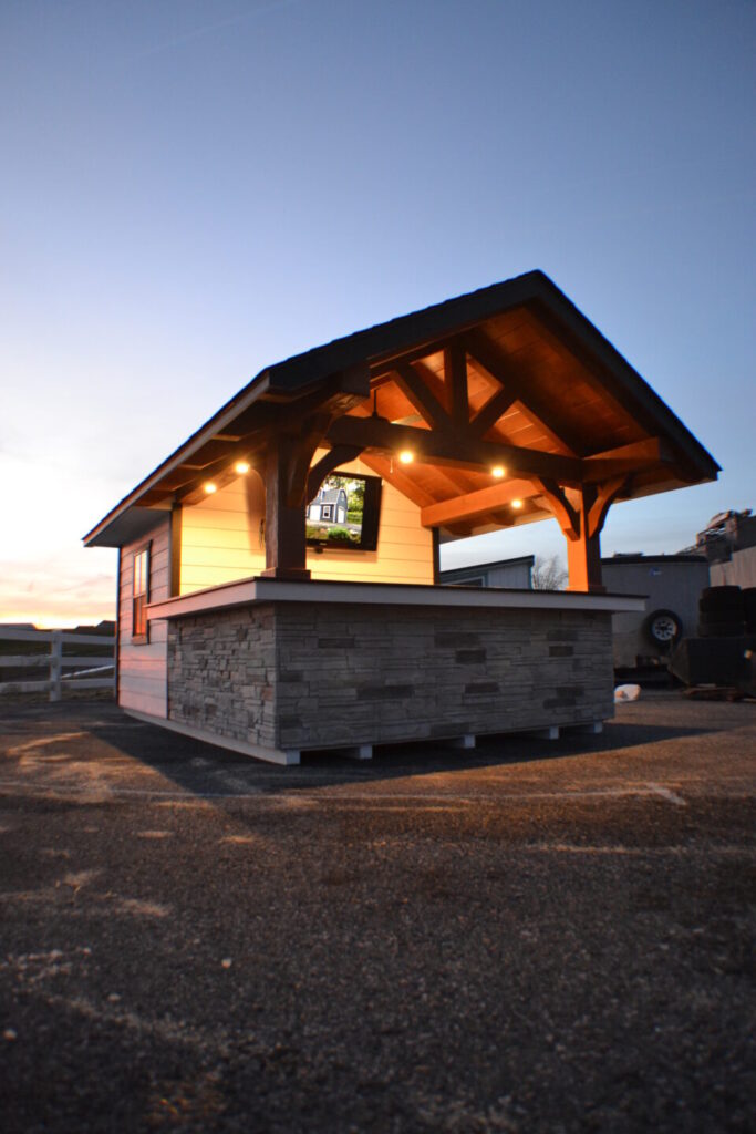 An image of an outdoor building. Amish built sheds, furniture, and more available at Amish Barn Co.