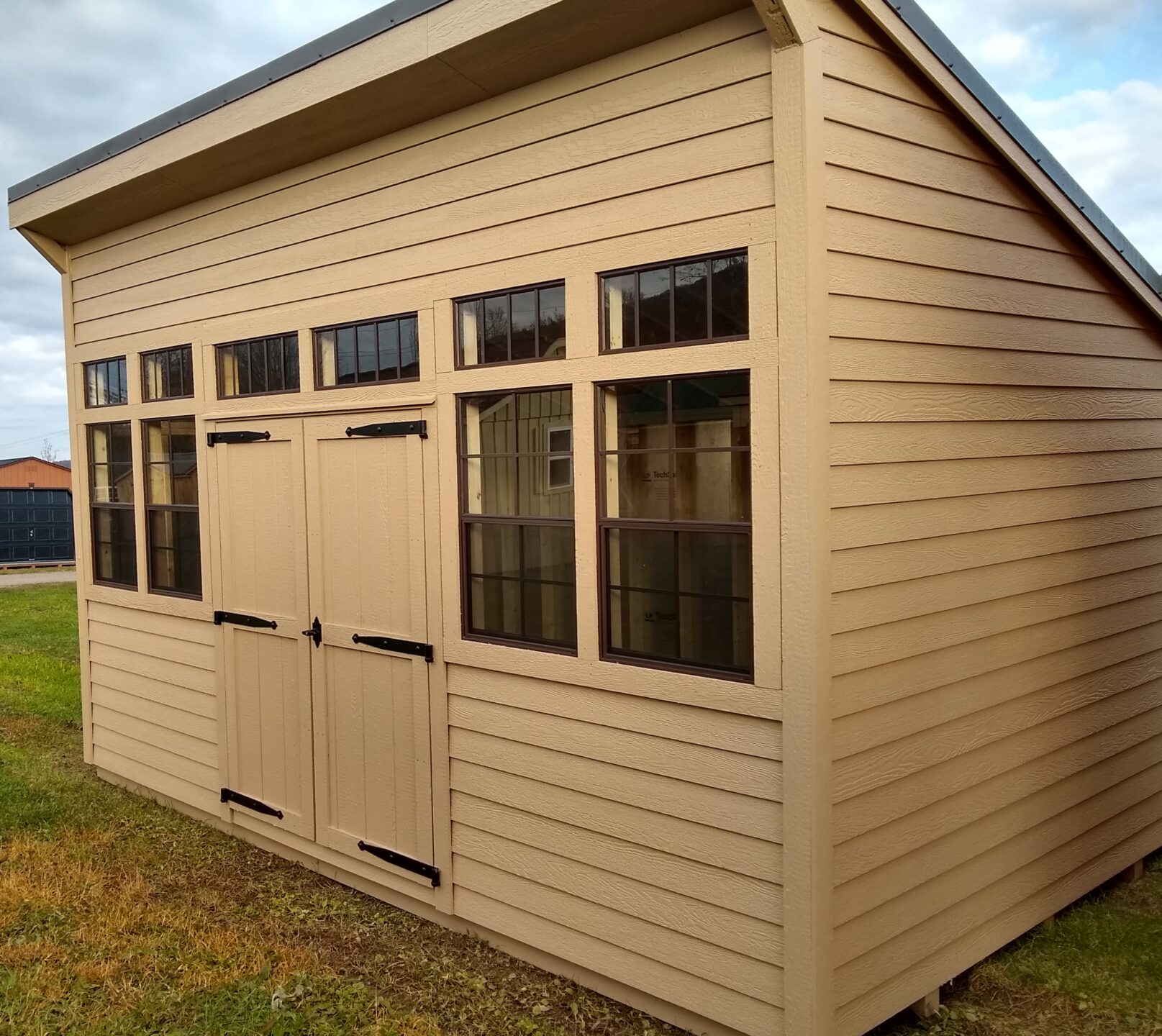 One Slant Shed with Windows