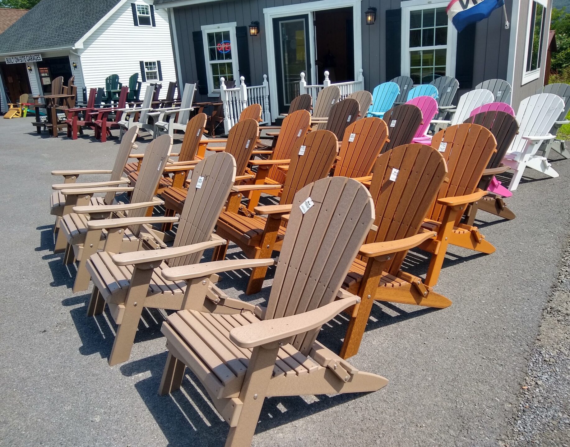 Poly Folding Adirondack Chairs