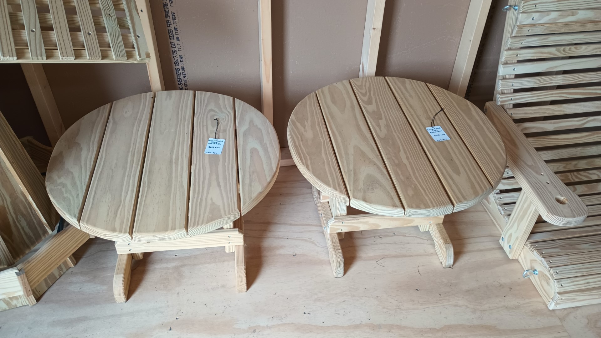 Wooden Outdoor End Tables
