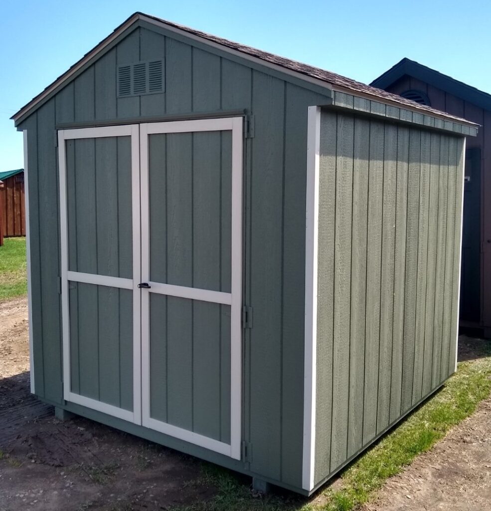 Grey shed