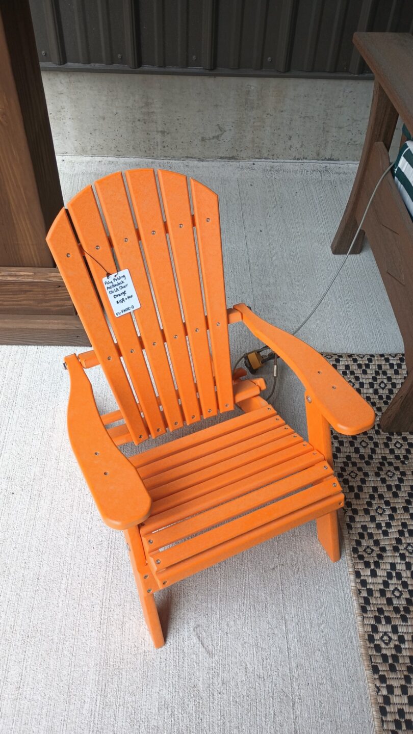 Orange kids chair