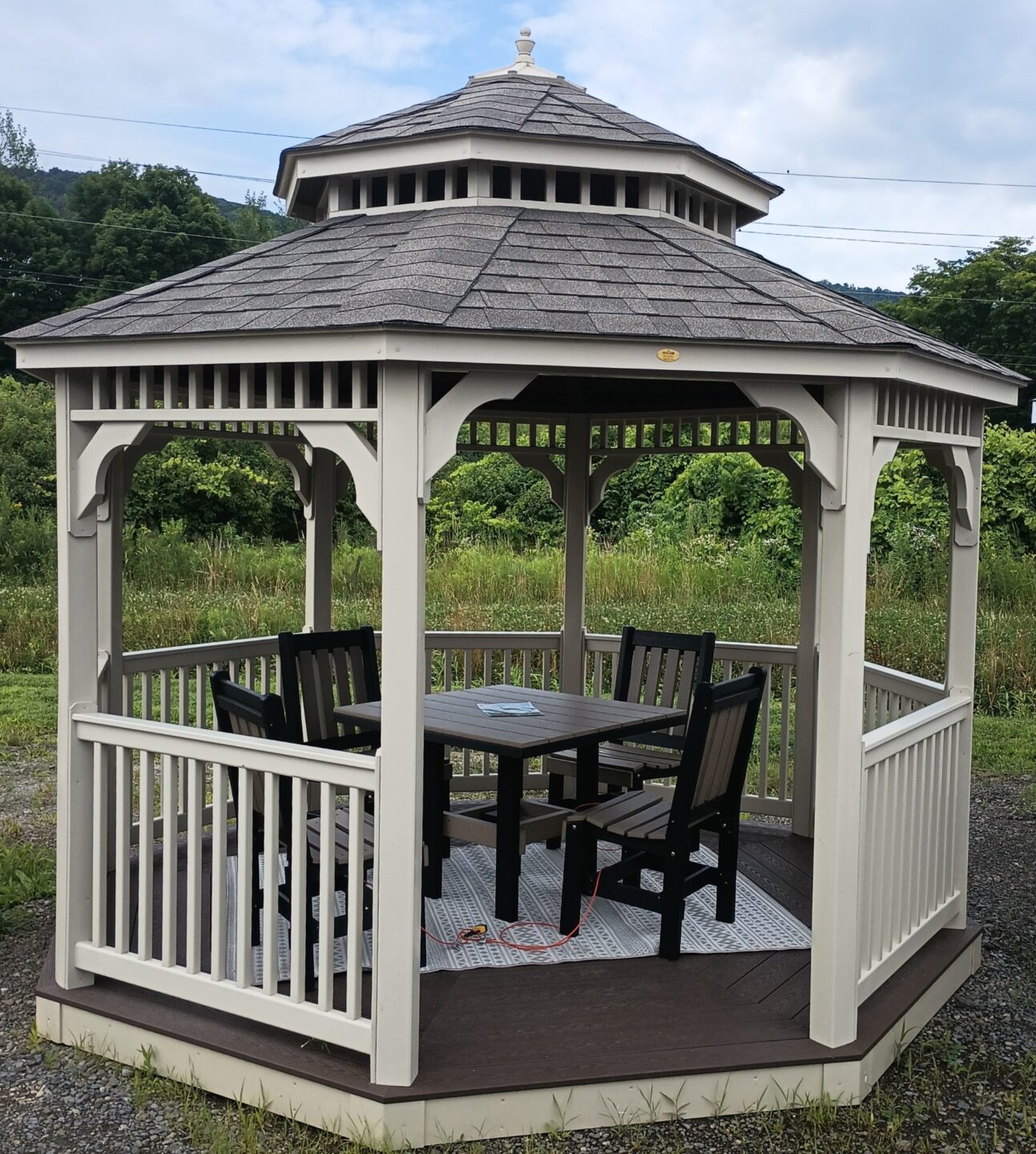 Octagonal Gazebo with pagoda roof