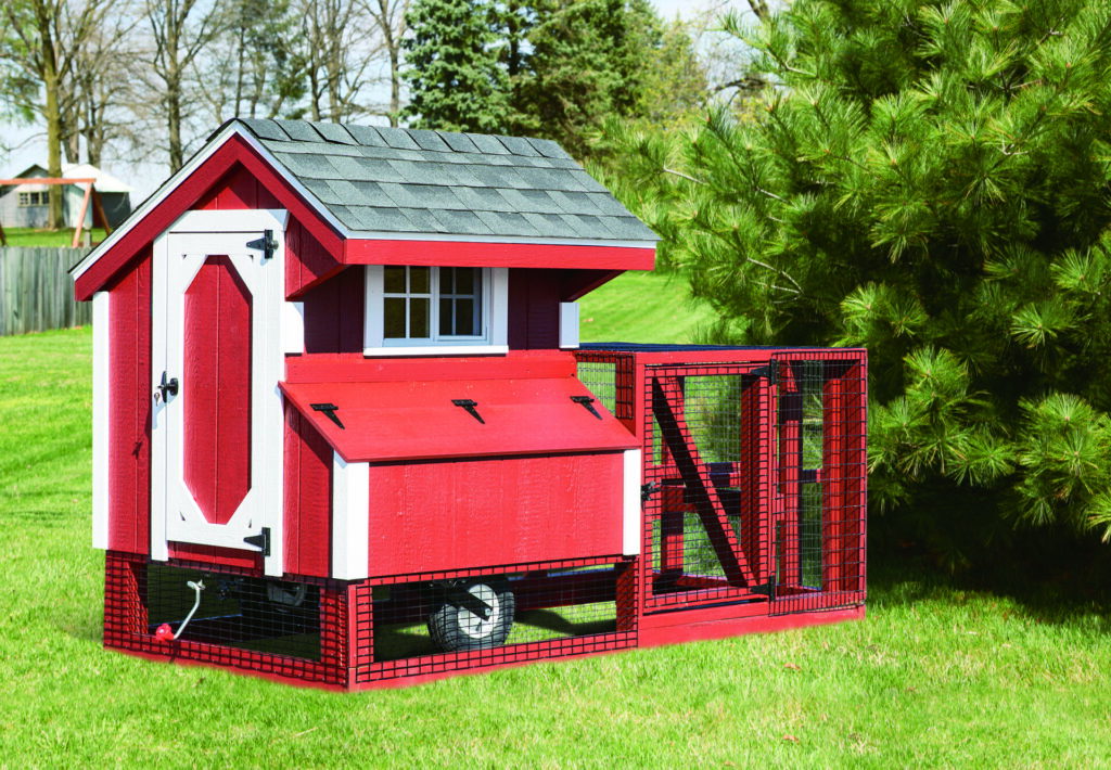 Portable tractor chicken coop